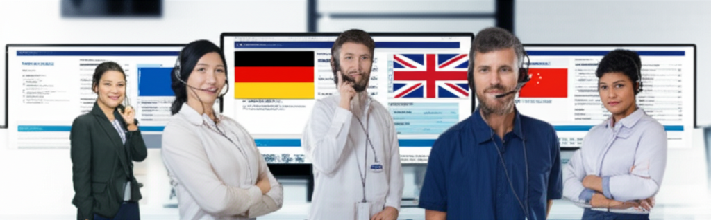 Duits/Engels/Chinees Meertalig Ondersteuning Team